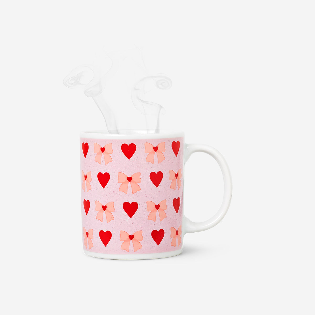 Magic colour changing mug with hearts - 320 ml
