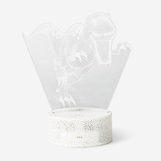 Wielokolorowa lampa efektowa - dinozaur 3D