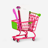 Pink and green mini shopping cart Gadget Flying Tiger Copenhagen 