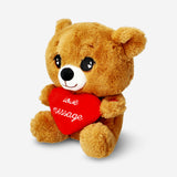 Plush toy - Teddy bear with heart and voice recorder