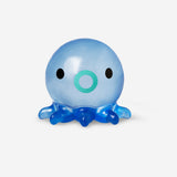 Blue octopus press me toy gadget by Flying Tiger Copenhagen, featuring a soft, squeezable design and playful blue color.