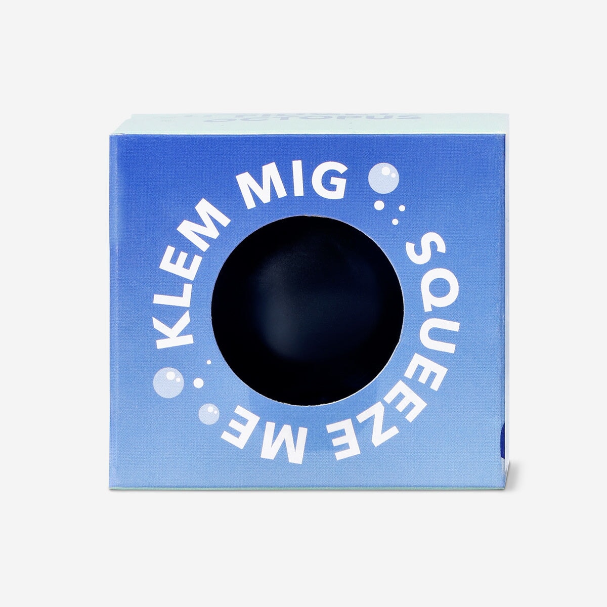 Blue octopus press me toy gadget by Flying Tiger Copenhagen, featuring a soft, squeezable blue octopus design.
