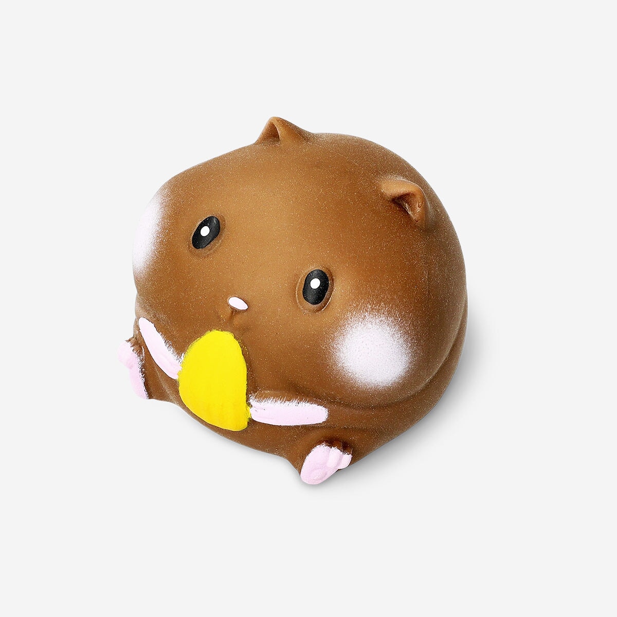 Flying Tiger Copenhagen press me hamster gadget toy with a cute hamster design and soft, squeezable texture.
