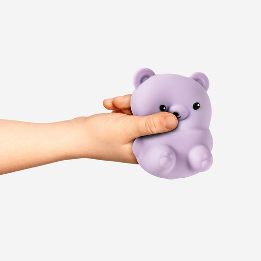 Zabawka. Do ściskania - Fioletowy miś