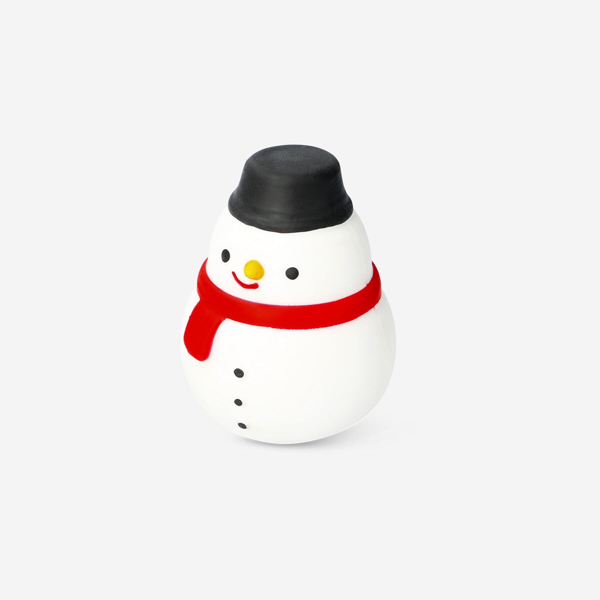 Flying Tiger Copenhagen Press Me Toy Snowman gadget with a cheerful snowman design, perfect for sensory play and fun interaction.