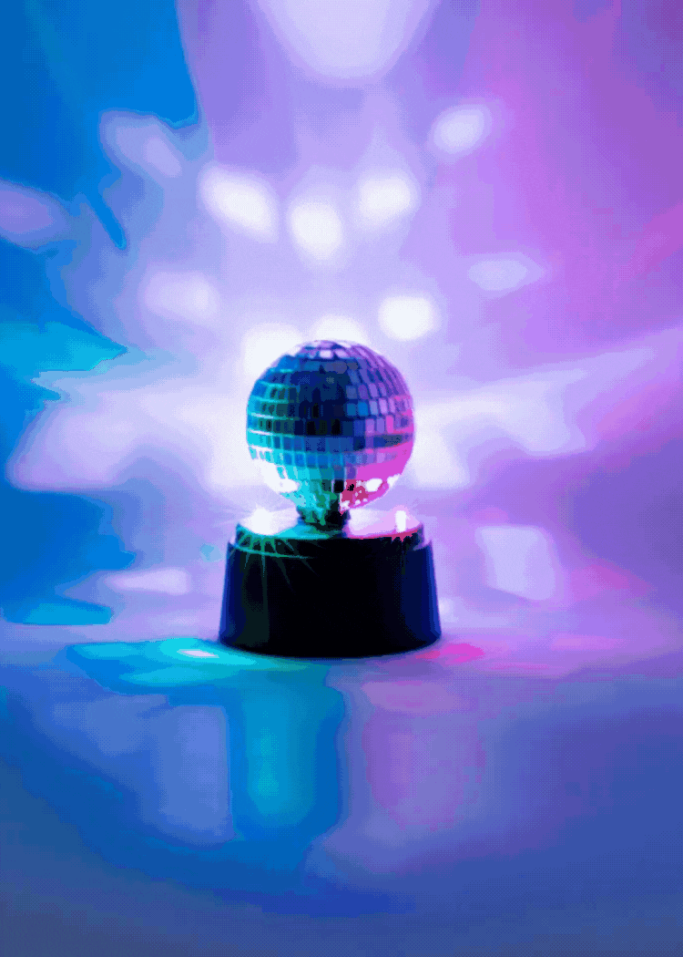 Luce da discoteca rotante per tavolo - 12 cm