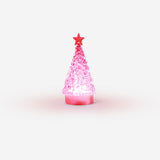 Swirling glitter Christmas tree - 12 cm