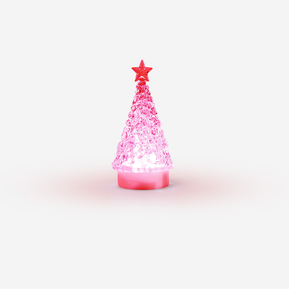 Swirling glitter Christmas tree - 12 cm