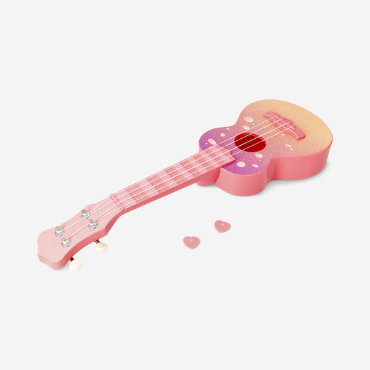 Ukulele in magical pink design