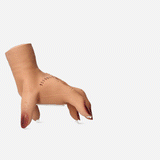 Flying Tiger Copenhagen walking hand gadget with sound, a plastic hand that moves and makes noise when activated.