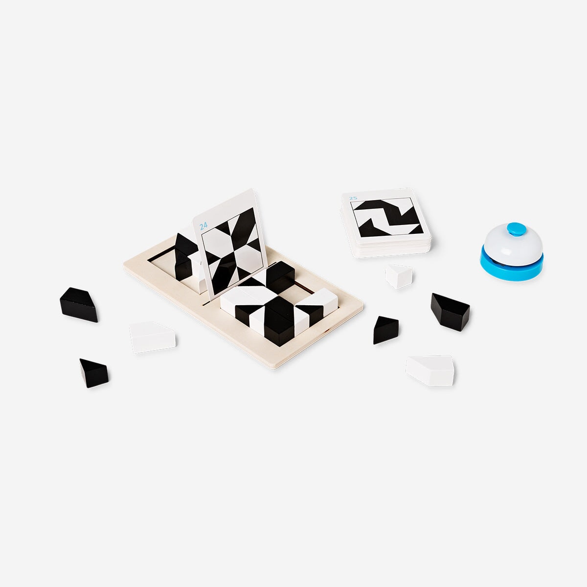 Flying Tiger Copenhagen Block Battle game with colorful wooden blocks for strategic stacking and fun gameplay.