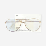 Blue light glasses with metal frame