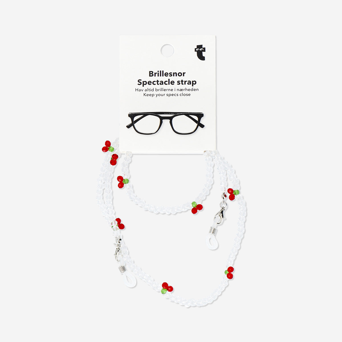 Cherry Beaded Spectacle Strap – 68cm Eyewear Accessory – Flying Tiger ...