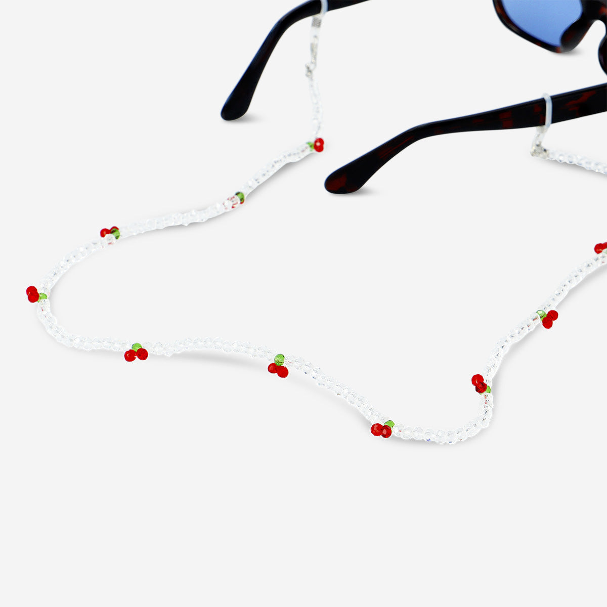Attachable Spectacle Cherry Spectacle Strap with Glass Beads – Stylish Eyewear Accessory ...