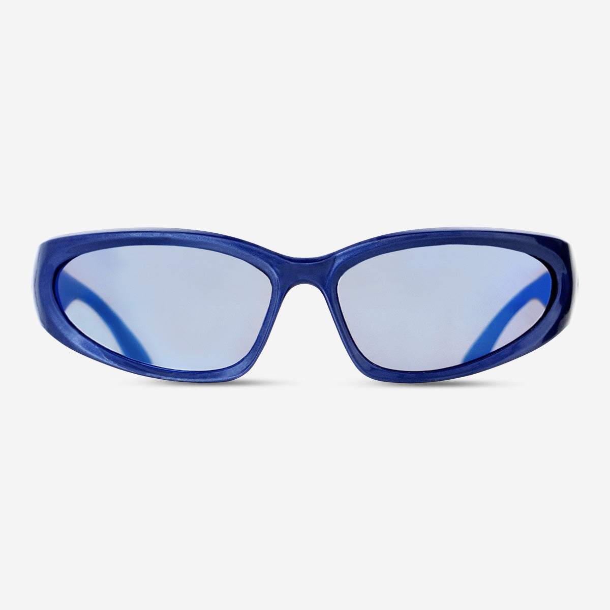 Child-sized sunglasses by Flying Tiger Copenhagen with colorful frames and dark lenses for sun protection.