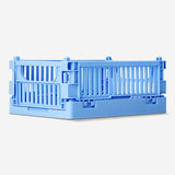 Blue collapsible storage box - 15 cm