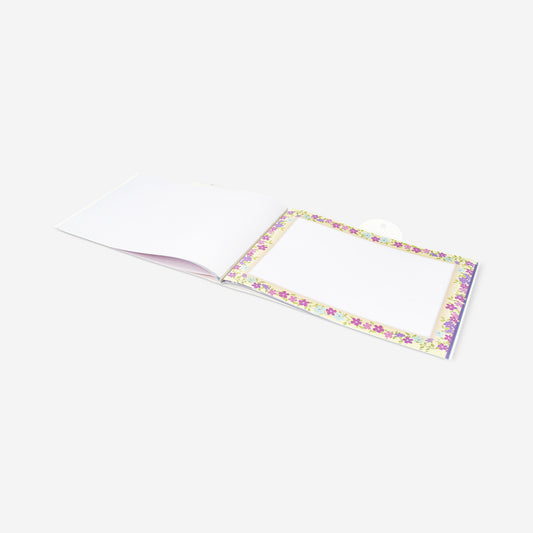 A4 drawing pad with blue picture frame