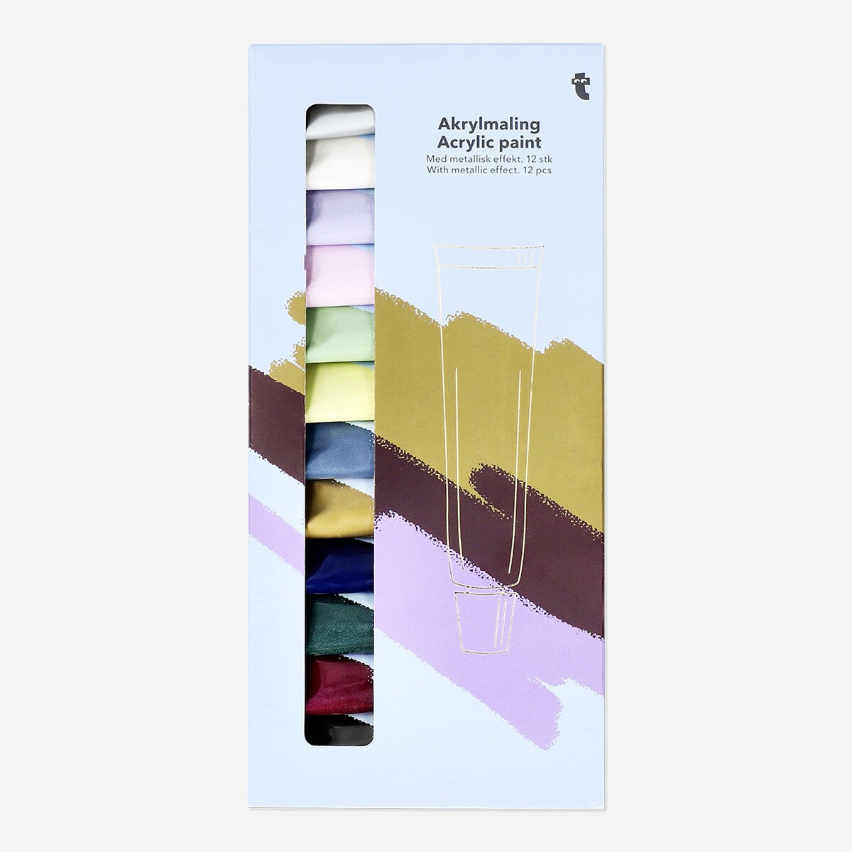 Acrylic paint. 12 pcs Hobby Flying Tiger Copenhagen 