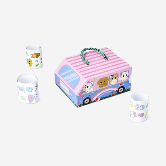 Rollos de pegatinas de animales