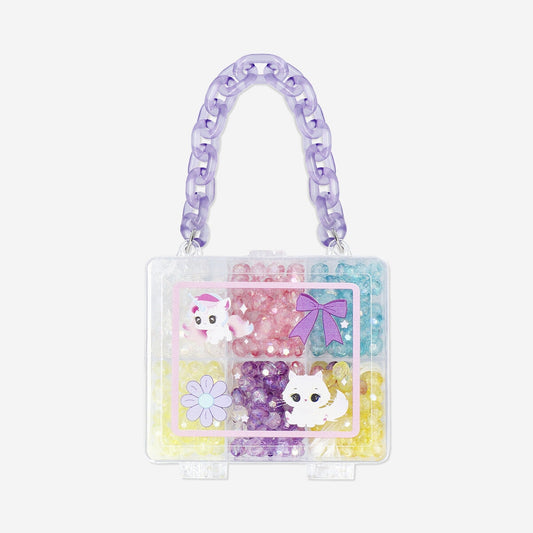 Perlesæt med snor - Æske med håndtag