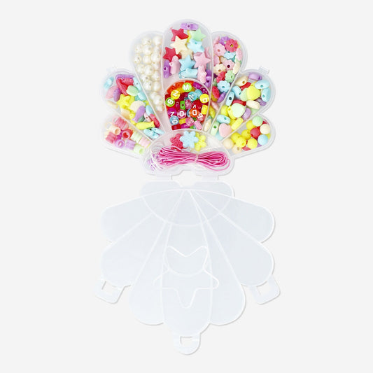 Perlesæt med snor - Muslingeinspireret