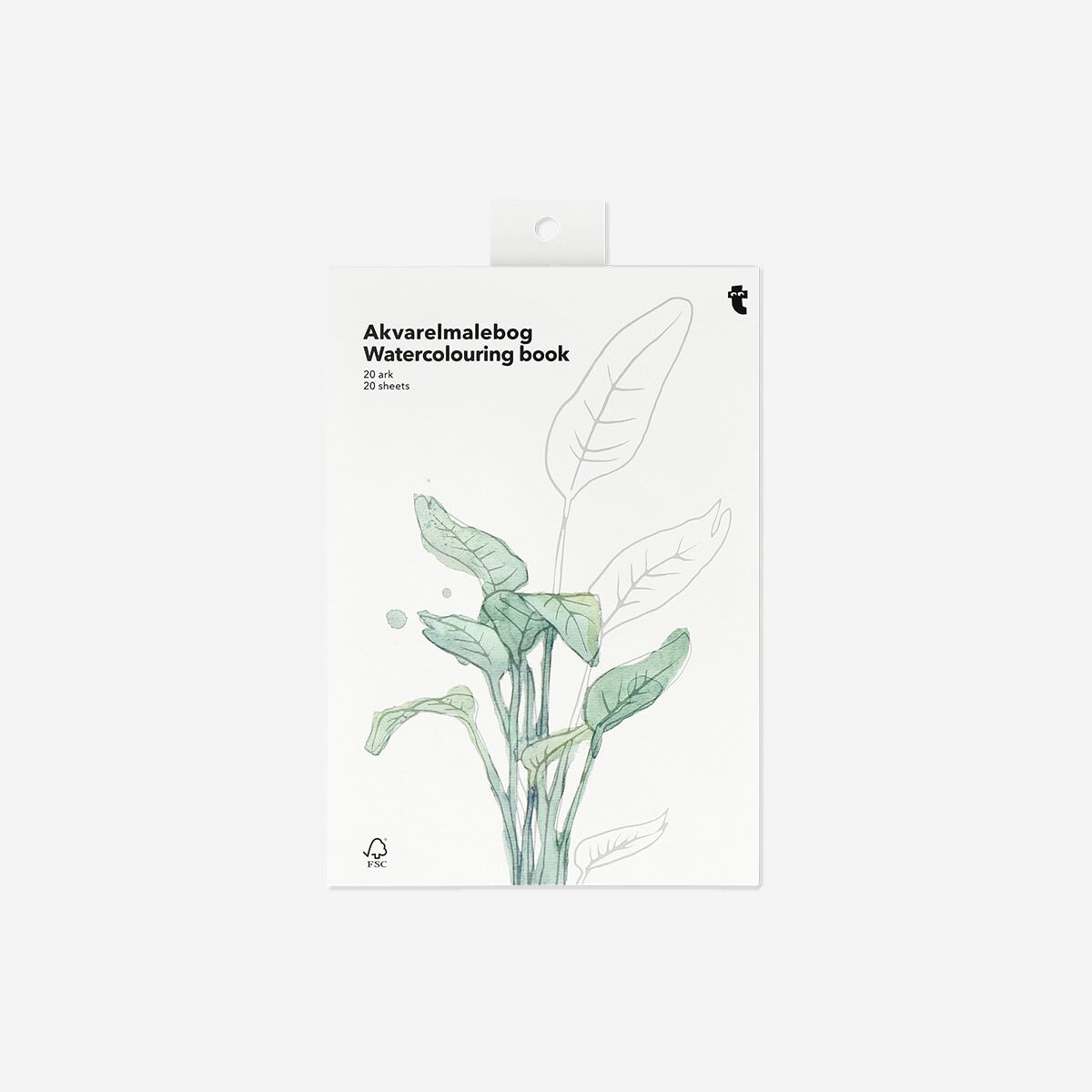 Botancial water colouring book hobby Flying Tiger Copenhagen 