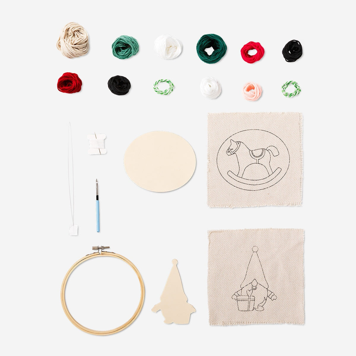 Christmas punch needle set - 2 pcs Hobby Flying Tiger Copenhagen 