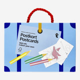 Set of 8 Colour-your-own postcards from Flying Tiger Copenhagen for creative hobby activities.