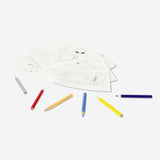 Set of 8 Colour-Your-Own Postcards by Flying Tiger Copenhagen for creative hobby projects, featuring blank designs to personalize.