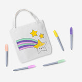 Color-your-own small tote bag from Flying Tiger Copenhagen with included markers, perfect for creative hobby projects.