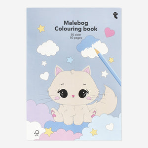 Coloring book featuring cute animals by Flying Tiger Copenhagen, with illustrations of playful animals for creative coloring.