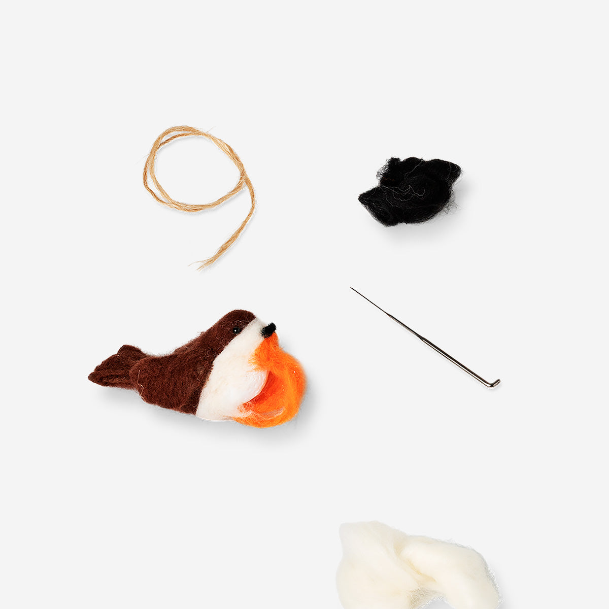 DIY-kit för nålfiltning av fåglar