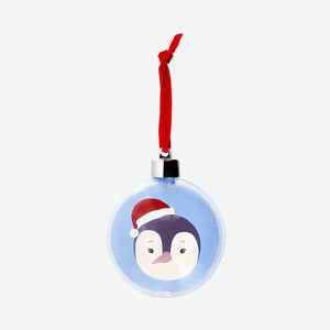 DIY Christmas bauble for photo by Flying Tiger Copenhagen, showcasing a festive holiday ornament for creative crafts.