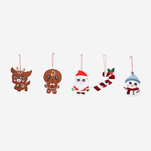 Set of four DIY Christmas foam figures for crafts and decorating, ideal for holiday hobby projects by Flying Tiger Copenhagen.