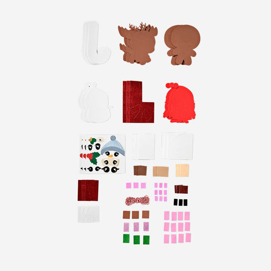 DIY joulun vaahtomuovihahmot - 4 kpl