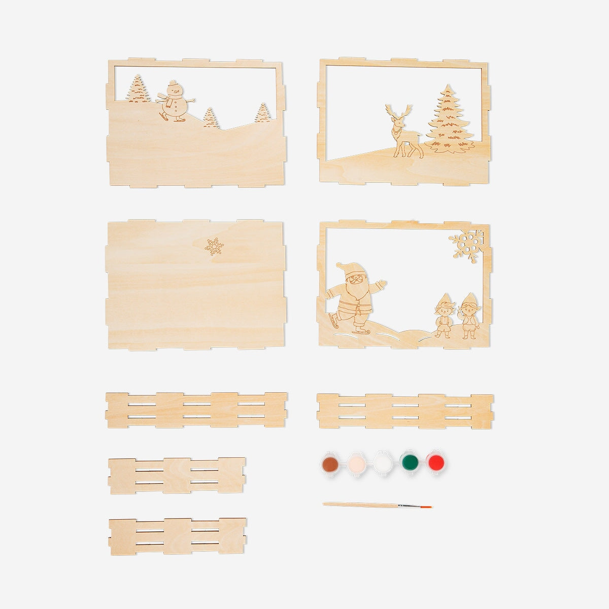 DIY Christmas scene with paint Hobby Flying Tiger Copenhagen 