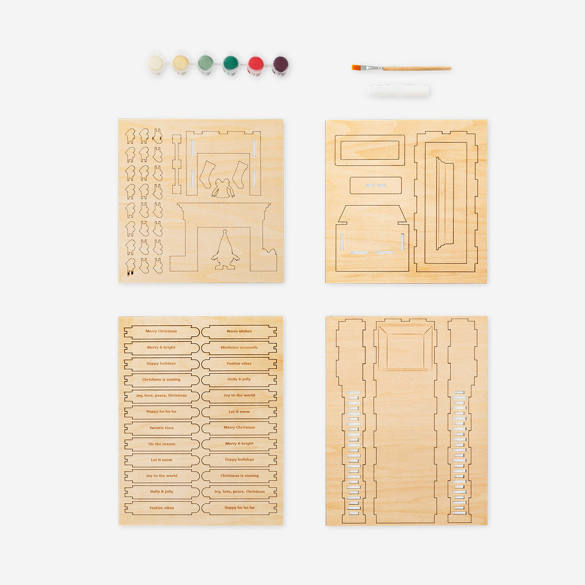 DIY count down for Christmas with paint