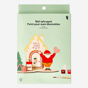 DIY elf door decoration from Flying Tiger Copenhagen, featuring colorful, whimsical craft materials for holiday holiday decorating.