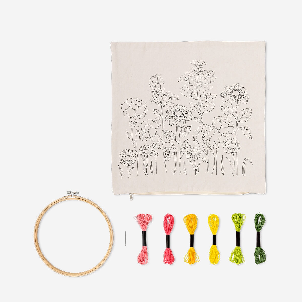 DIY embroidery pillow Hobby Flying Tiger Copenhagen 