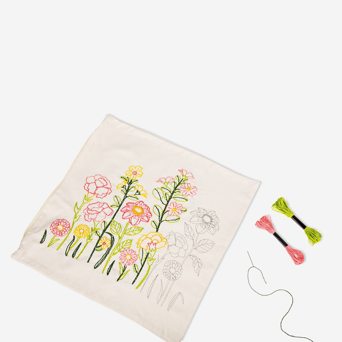 DIY embroidery pillow Hobby Flying Tiger Copenhagen 