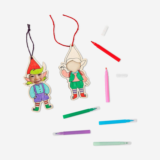 DIY ornaments insert your own pictures - 2 pcs