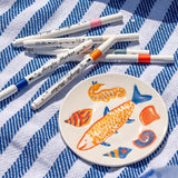 DIY plate with airdrying markers Hobby Flying Tiger Copenhagen 