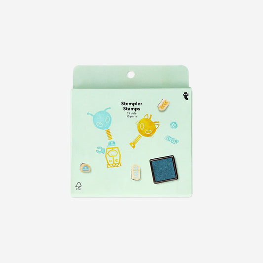 DIY robot alien stamps