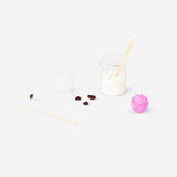 Flying Tiger Copenhagen DIY Valentine's heart bubble candle set with colorful wax and wicks for crafting romantic candles