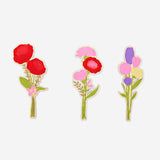 DIY wooden bouquet with paint