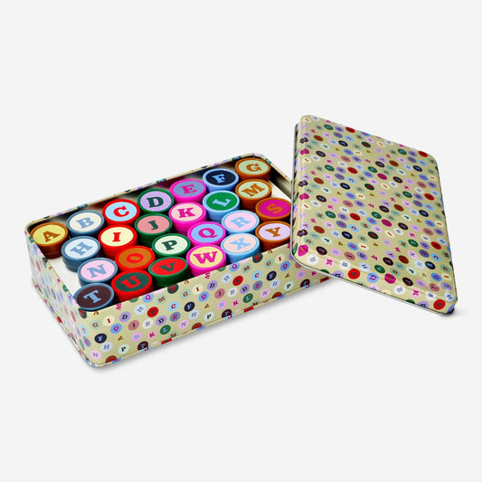 Briefmarken mit englischem Alphabet