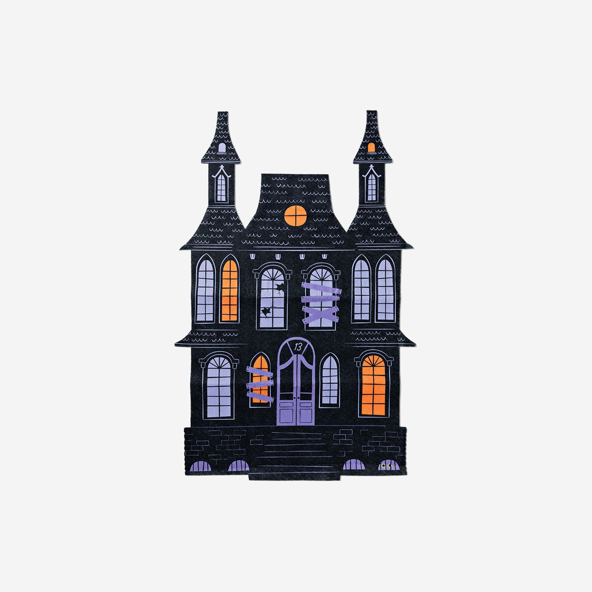 Felt haunted house with detachable figures Hobby Flying Tiger Copenhagen 