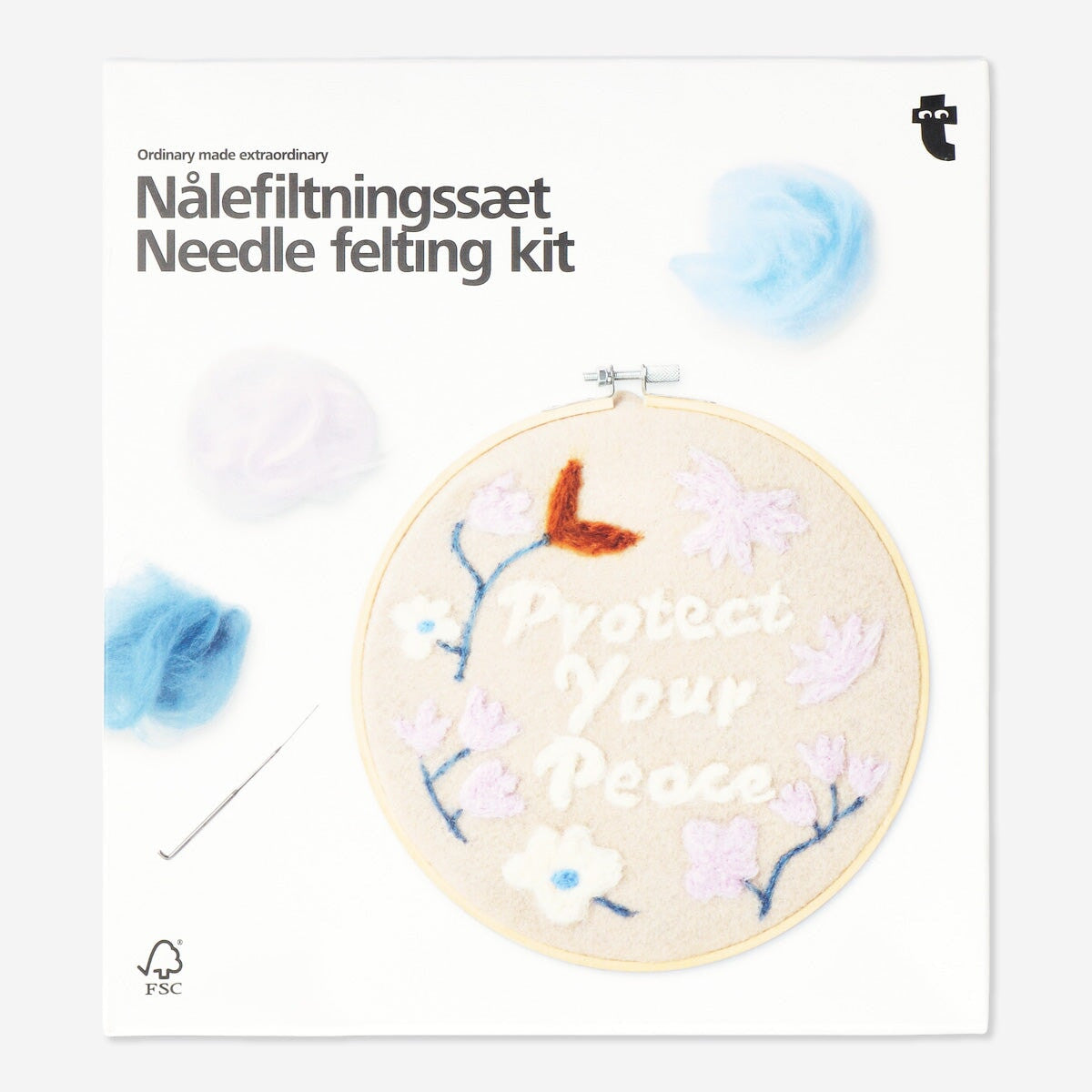 Trimits Kit fai da te per realizzare un topo festivo, set per infeltrimento ad ago con istruzioni e feltro di lana - decorazioni natalizie, decorazioni albero di natale, palline, regali fatti in casa Trimits Kit fai da te per realizzare un topo festivo, set per infeltrimento ad ago con istruzioni e feltro di lana - decorazioni natalizie, decorazioni albero di natale, palline, regali fatti in casa