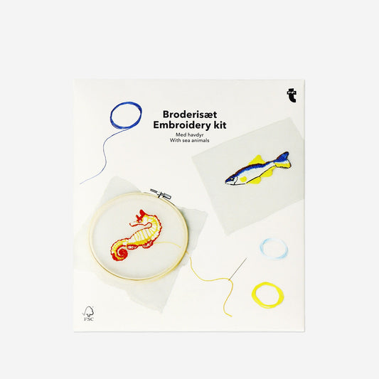 Ocean embroidery set