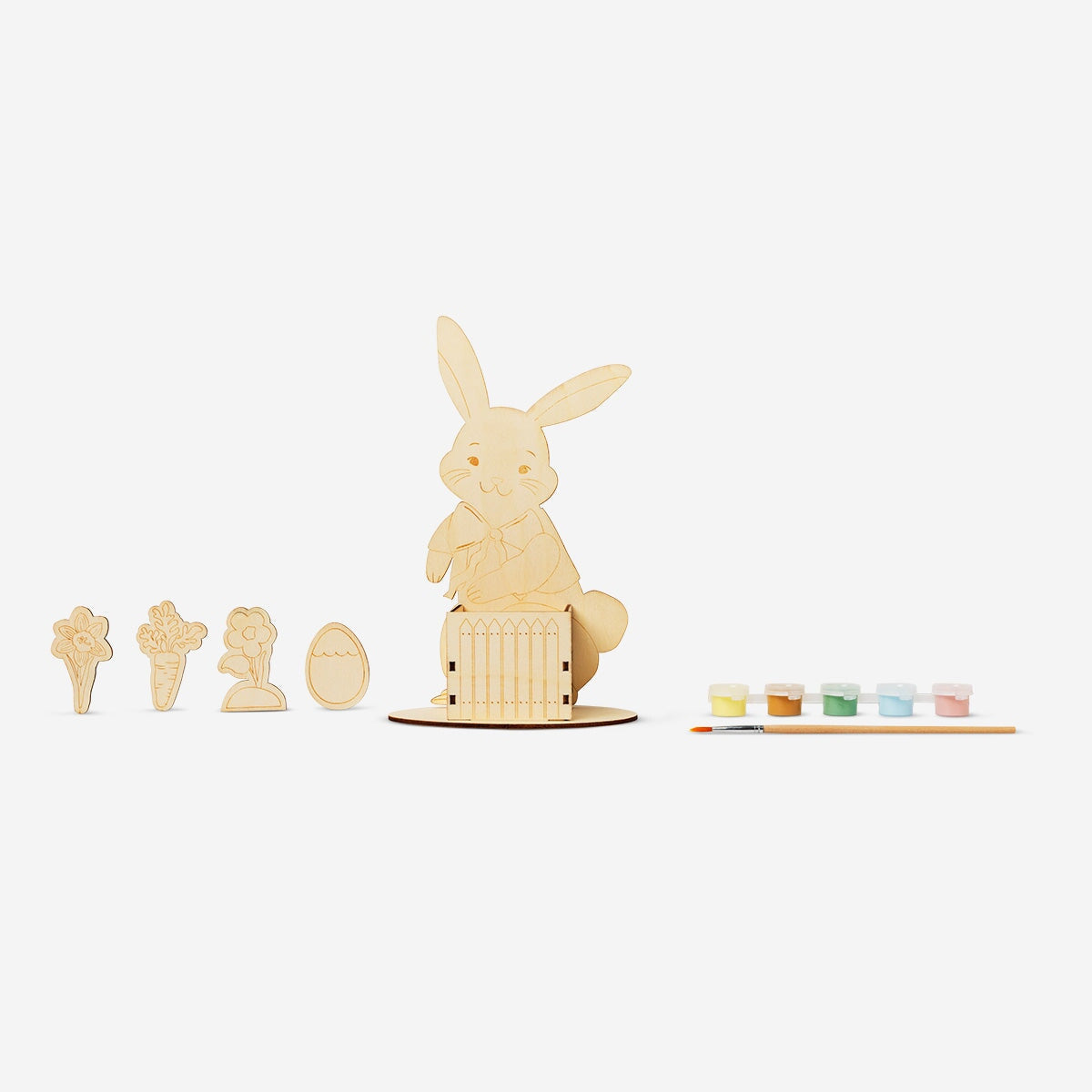 Paint-your-own Easter bunny decoration from Flying Tiger Copenhagen, featuring a ceramic bunny for creative DIY Easter crafts.